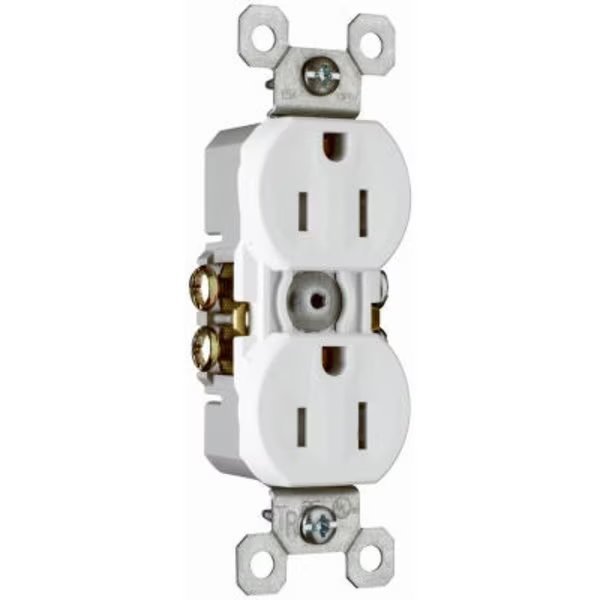 10Pk15A Wht Dplx Outlet, Pass & Seymour, Mfr#: 3232TRWCP8